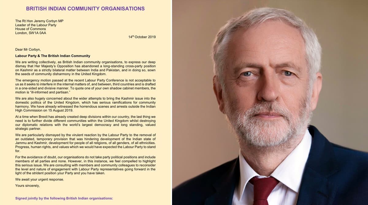 British Indian Organisations in Letter to Jeremy Corbyn Slam 'Ill-Conceived' Labour Party Resolution on Kashmir British Indian Organisations in Letter to Jeremy Corbyn Slam 'Ill-Conceived' Labour Party Resolution on Kashmir