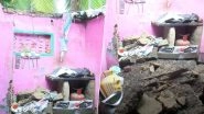 Tamil Nadu Rains: Roof of House in Rameswaram Collapses Due to Heavy Rainfall After Northeast Monsoon Hits State