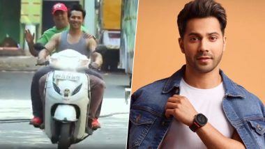 Varun Dhawan Responds to Twitterati Who Called Him Out for Not Wearing a Helmet in His Latest Video from the Sets of Coolie No 1