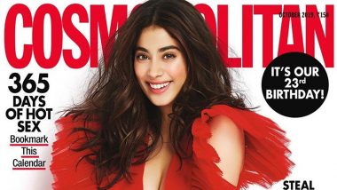 Janhvi Kapoor in her Red Dress Looks like a Work of Art on Cosmopolitan's New Magazine Cover (View Pic)