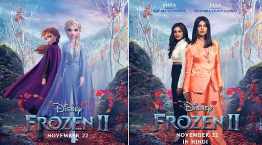 Priyanka and Parineeti Chopra will lend their voices to the dubbed Hindi version of Frozen II 