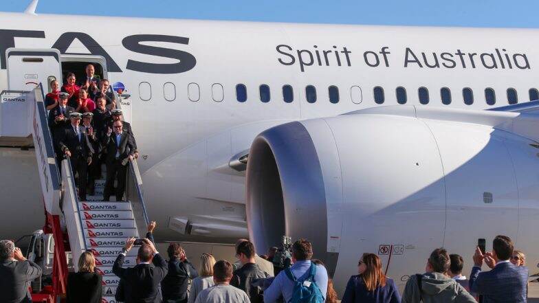 Qantas Scripts History! World’s Longest Passenger Flight #QF7879 From New York to Sydney Lands After Being in Air for Over 19 Hours