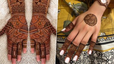 Latest Mehndi Designs For Bhai Dooj 2019: From Arabic to Indian, Easy Back and Front Mehandi Patterns Sisters Can Try This Bhau Beej