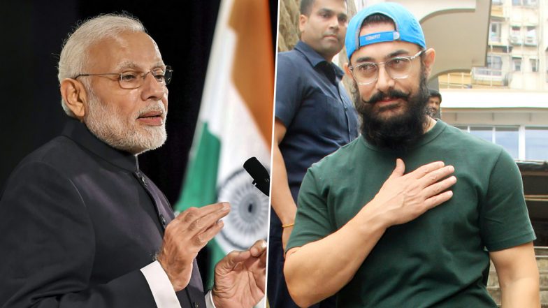 From Calling CM Narendra Modi ‘Unpatriotic’ in 2005 to Hailing PM Modi As ‘Inspiring’ in 2019, Aamir Khan Certainly Has Come a Long Way! (Watch Video)