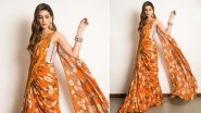 Yo or Hell No? Kriti Sanon's Floral Print Saree by Monish Jaising for Jacky Bhagnani's Diwali Party