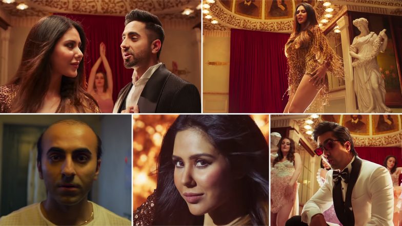 Naah Goriye Song from Bala: Ayushmann Khurrana and Sonam Bajwa Groove to Harrdy Sandhu's Popular Track Along With the Punjabi Singer (Watch Video)