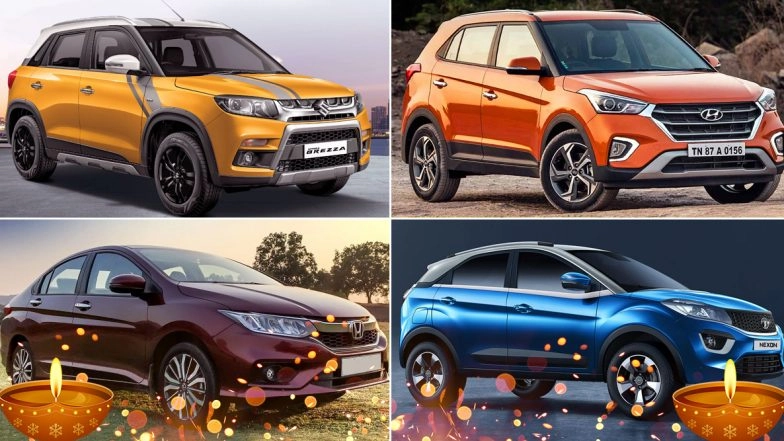 Diwali 2019 Discounts on Cars: Get Up to Rs 1 Lakh on Maruti Vitara Brezza, Hyundai Creta, Honda City &amp; Tata Nexon