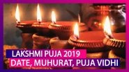 Lakshmi Puja 2019: Date, Shubh Muhurat, Puja Vidhi, Significance Of Badi Diwali, Festival Of Lights