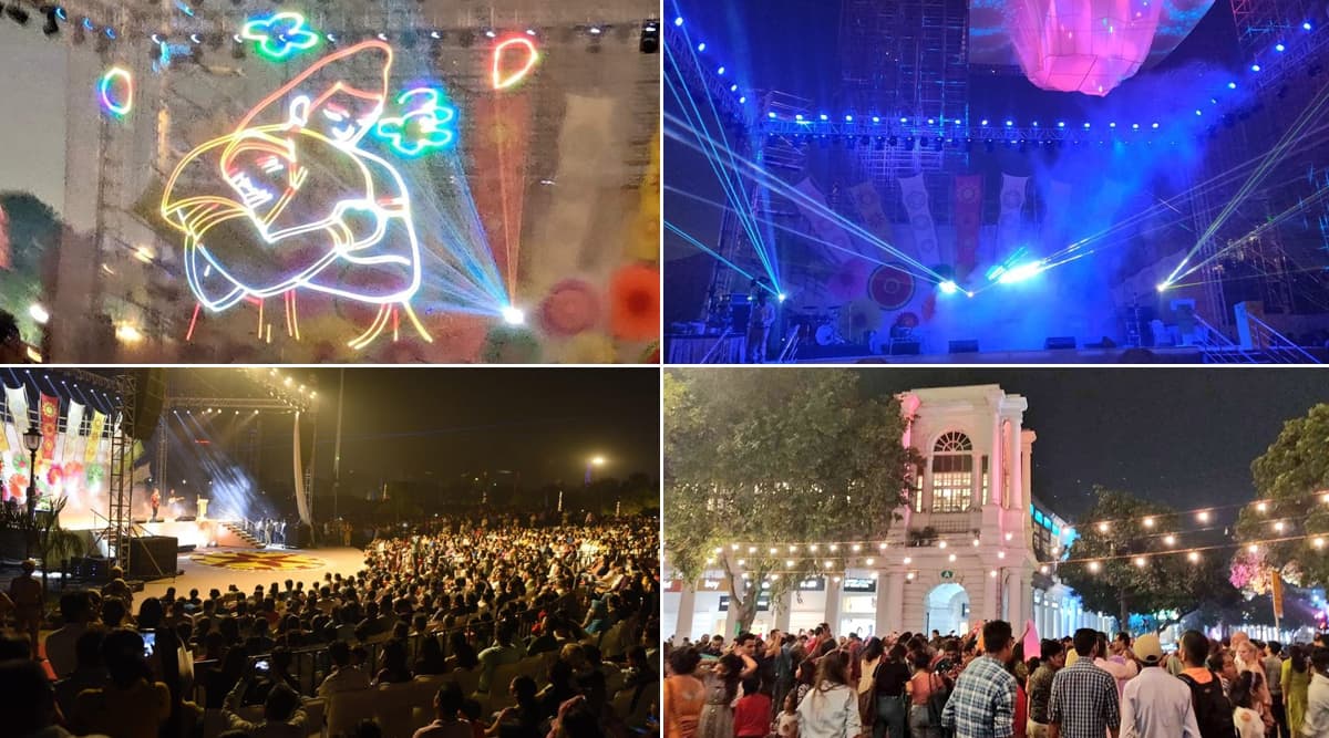 Diwali 2019: Arvind Kejriwal Government Organises Laser Show in Connaught Place to Encourage People Shun Crackers, See Pics Diwali 2019: Arvind Kejriwal Government Organises Laser Show in Connaught Place to Encourage People Shun Crackers, See Pics