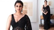 Parineeti Chopra's Hot Look in a Black Lace Saree for Diwali 2019 Has Fans Swooning Over Her! (View Pic)
