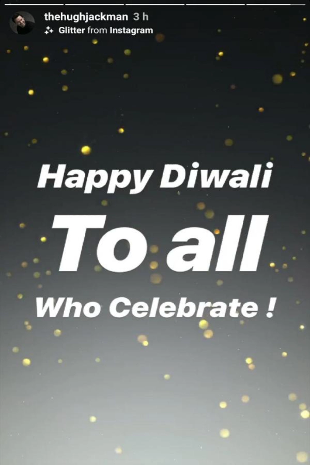 Hugh Jackman Wishes Happy Diwali!