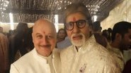 Amitabh Bachchan Diwali Party: Anupam Kher Can&rsquo;t Stop Praising Big B for Such a Grand Get-Together (View Pic)