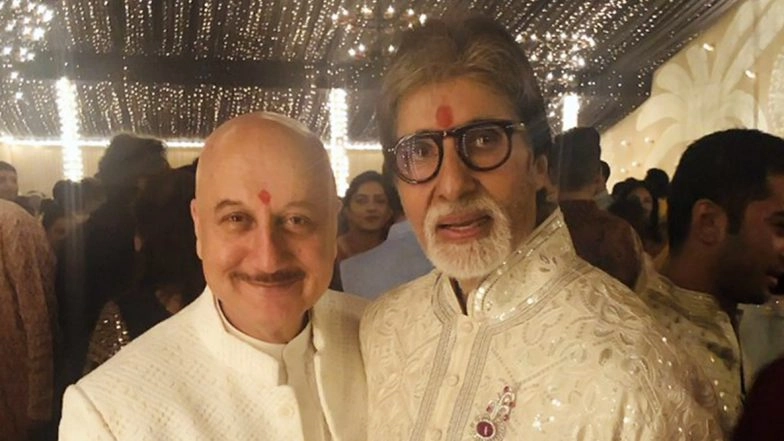 Amitabh Bachchan Diwali Party: Anupam Kher Can’t Stop Praising Big B for Such a Grand Get-Together (View Pic)
