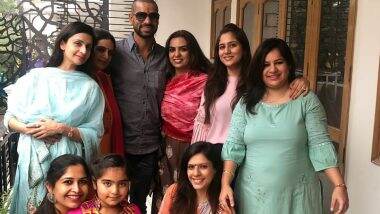 Bhai Dooj 2019: Ahead of India vs Bangladesh 2019 1st T20I, Shikhar Dhawan Spends Quality Time With His Family