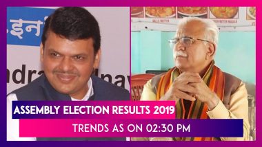 Assembly Election Results Trends At 2:30 PM: Maharashtra Retains Fadnavis, Haryana Axes Khattar?