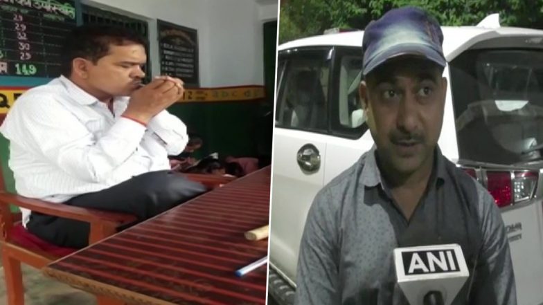 Uttar Pradesh: Primary School Teacher Suspended After Video of Him Smoking Inside Classroom Goes Viral