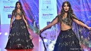 Ileana D&rsquo;Cruz Looks Magical in Black As She Walks for Designer Vikram Phadnis at Bombay Times Fashion Week (View Pics)