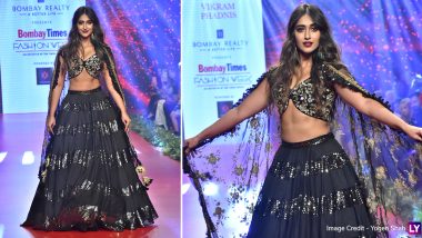 Ileana D’Cruz Looks Magical in Black As She Walks for Designer Vikram Phadnis at Bombay Times Fashion Week (View Pics)