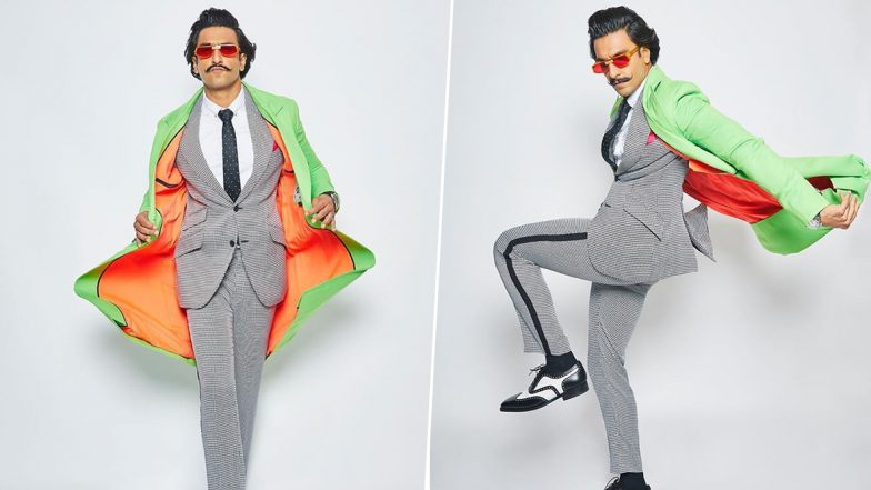 Ranveer Singh Turns a Boring Grey Suit into a Funky Outfit With a Neon Jacket in New Instagram Pictures and Here's What Deepika Padukone Has to Say! 