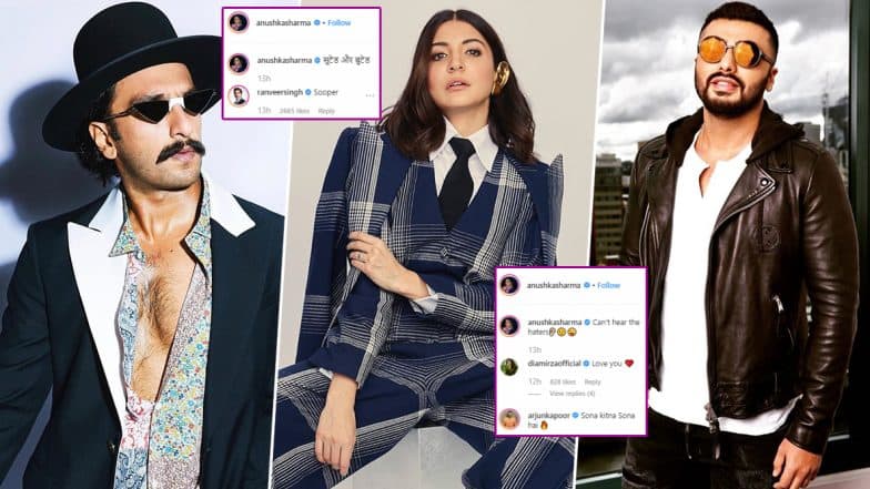 Anushka Sharma Give Fashion Goals with Her Formal Boss Lady Look Leaving the Gunday Duo Ranveer Singh and Arjun Kapoor Clean Bold