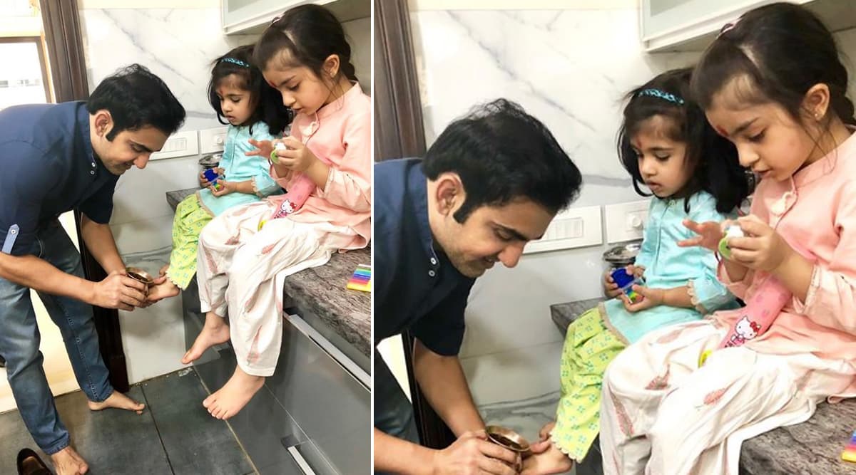 Gautam Gambhir Shares Picture with Daughters, Says 'Gradually Mastering Pedicure Skills' Gautam Gambhir Shares Picture with Daughters, Says 'Gradually Mastering Pedicure Skills'