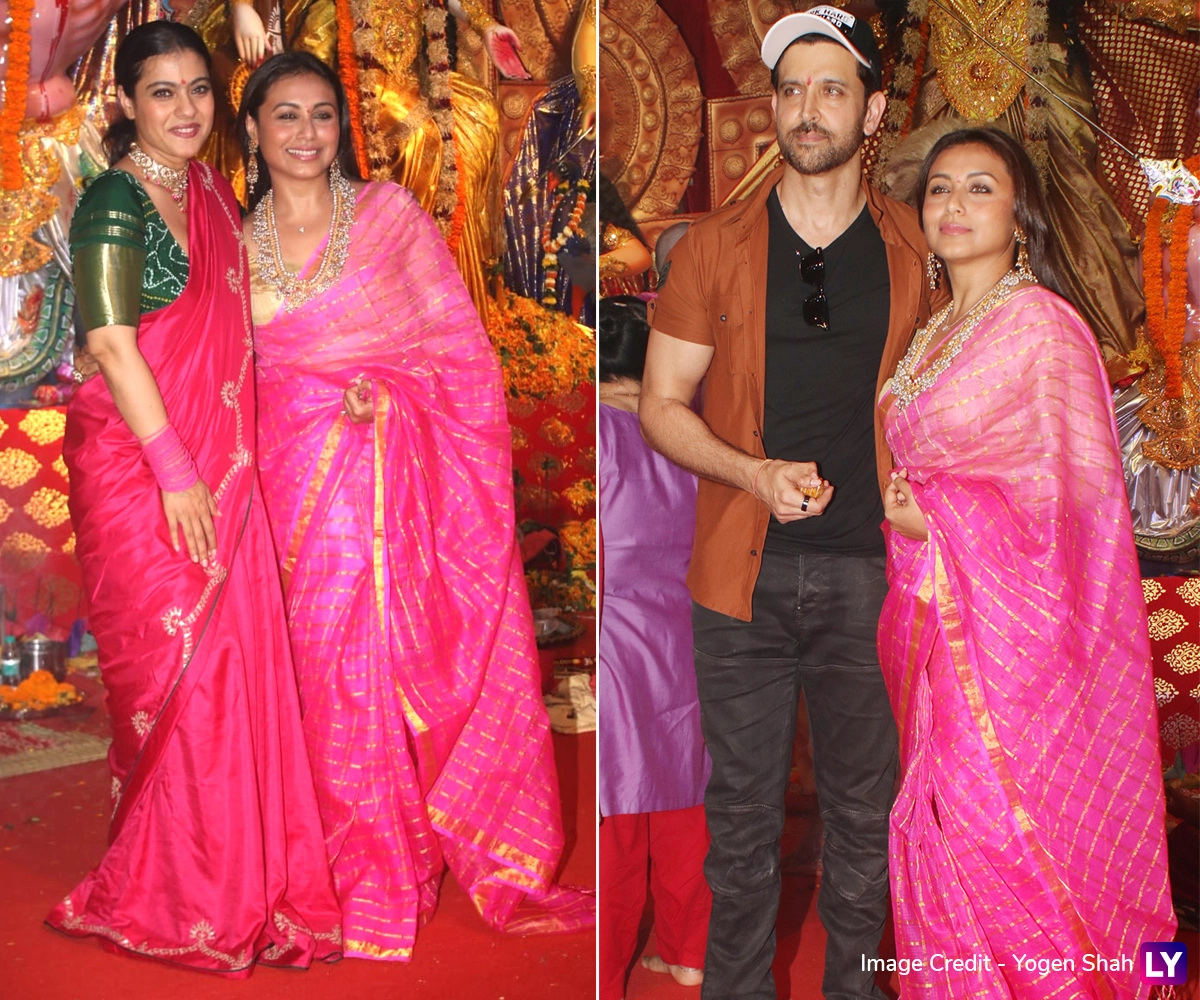 Rani Mukerji with Kajol and Hrithik Roshan.