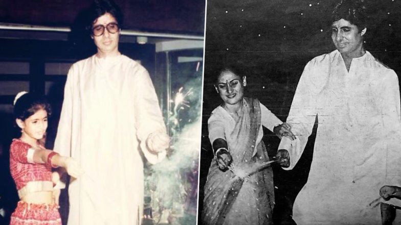 Amitabh Bachchan Wishes Fans a Happy Diwali, Shares Memorable Throwback Pics with Wife Jaya and Daughter Shweta