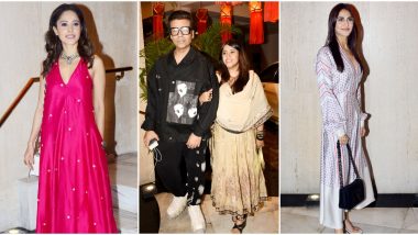 Manish Malhotra Diwali Party: Karan Johar, Nushrat Bharucha, Ekta Kapoor Attend the Designer's Festive Bash (View Pics)