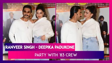 Ranveer Singh, Deepika Padukone Attend Wrap Up Bash For The Film '83
