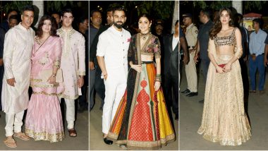 Diwali 2019: Akshay Kumar, Anushka Sharma, Virat Kohli, Janhvi Kapoor and Other Celebs Attend Amitabh Bachchan's Bash (View Pics)