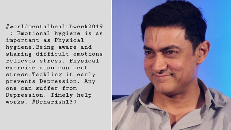 World Mental Health Week 2019: Aamir Khan Emphasizes on Importance of Mental Hygiene and Timely Help While Battling Depression