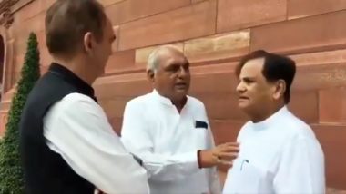 Viral Video Showing Ahmed Patel, Bhupinder Singh Hooda in Heated Conversation Leaves Congress Embarrassed Ahead of Haryana Assembly Elections 2019