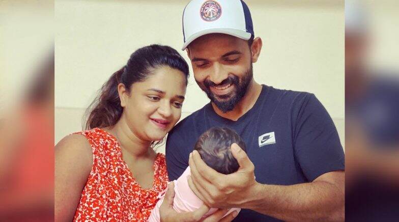 Ajinkya Rahane and Radhika Dhopavkar’s First Photo With Their New-Born Baby Girl 