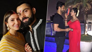 Throwback Karwa Chauth Photos: Anushka Sharma, Divyanka Tripathi, Shilpa Shetty & Other Beautiful Actresses Celebrating Karva Chauth Vrat With Their Husbands!