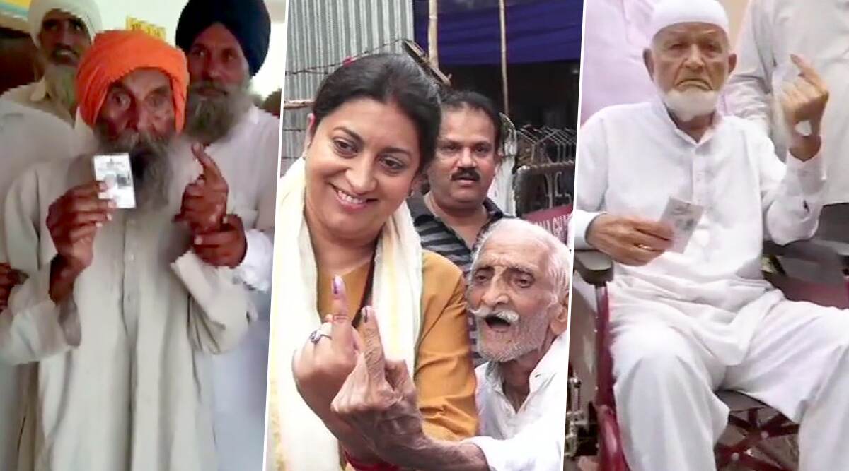 Maharashtra Assembly Elections 2019: 102-Year-Old Man Votes in Pune, Smriti Irani Calls 93-Year-Old Voter 'Hero' Maharashtra Assembly Elections 2019: 102-Year-Old Man Votes in Pune, Smriti Irani Calls 93-Year-Old Voter 'Hero'