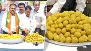 Maharashtra Assembly Polls 2019: BJP Members Begin Making Sweets Hours Ahead of Counting of Votes in Mumbai