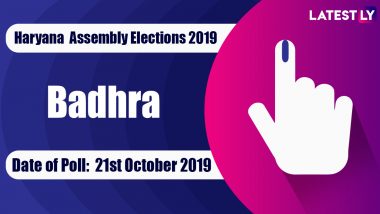 Badhra Vidhan Sabha Constituency in Haryana: Sitting MLA, Candidates For Assembly Elections 2019, Results And Winners