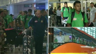 Mahmudullah-Led Bangladesh Cricket Team Arrives in Delhi Ahead of IND vs BAN 1st T20I 2019 Match (View Pics)