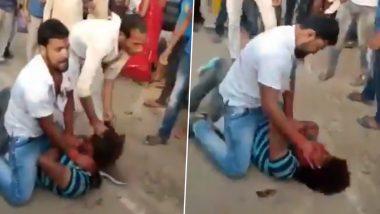 Bihar Mob Violence: Ward Councillor's Son in Bhabhua Thrashed Before Police Amid 'Jai Shri Ram' Chants