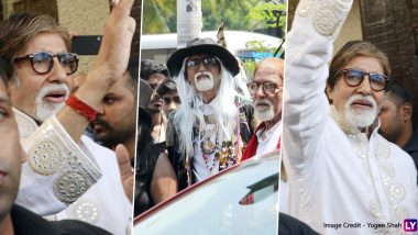 Amitabh Bachchan Greets A Legion of Fans Outside Jalsa on His Birthday (View Pics)