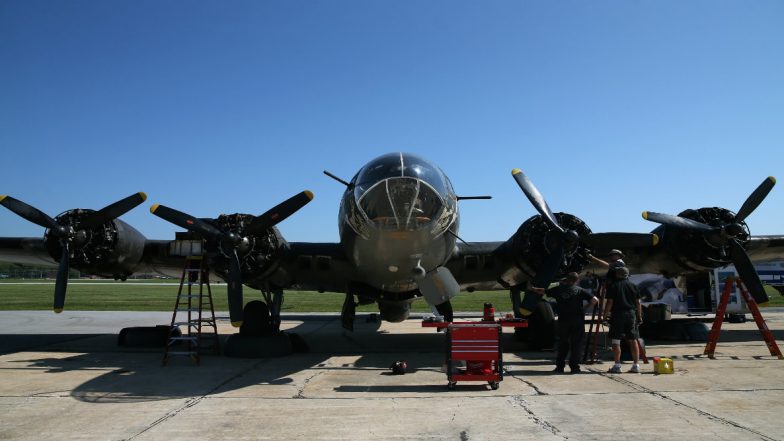 WW II-era Plane Boeing B-17 Crashes At Bradley International Airport In ...