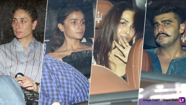 Kareena Kapoor Khan, Alia Bhatt, Arjun Kapoor-Malaika Arora and Gang Spotted at Karan Johar's Residence! (View Pics)