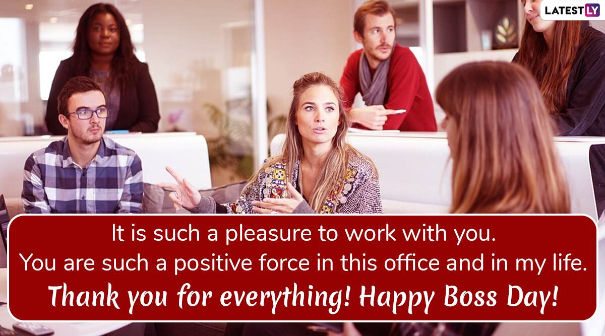 Happy Boss Day 2019 Wishes: Thank You Messages, WhatsApp Stickers ...