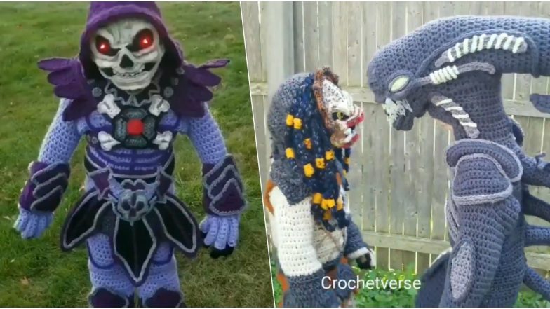 Halloween 2019 Costume Ideas: Mom's Crocheted Alien-Themed Dresses Impress Netizens (View Viral Pics and Videos)