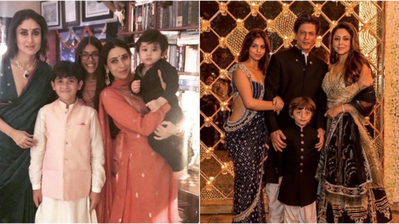 Diwali Throwback: From Kareena Kapoor Khan, Taimur Ali Khan to Shah Rukh Khan and His Family, These Festive Pictures Will Make Your Day 