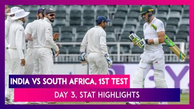 India vs South Africa Stat Highlights, 1st Test 2019 Day 3: Elgar, De Kock Keep Visitors Alive