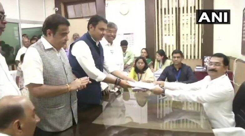 Devendra Fadnavis Files Nomination From Nagpur South-West in Presence of Mentor Nitin Gadkari