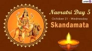 Navratri 2020 Skandamata Puja: Know The Colour and Goddess of Day 5 to Worship The Fifth Avatar of Maa Durga This Sharad Navaratri
