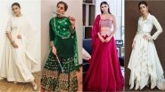 Dussehra 2019 Fashion: 7 Minimalist Ethnic Looks From Actresses Anushka Sharma, Mouni Roy, Kriti Sanon That Will Be Perfect!