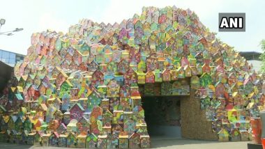 Durga Puja Pandal Decorated with Over 4,000 Letterboxes, Computer Mouse in Kolkata